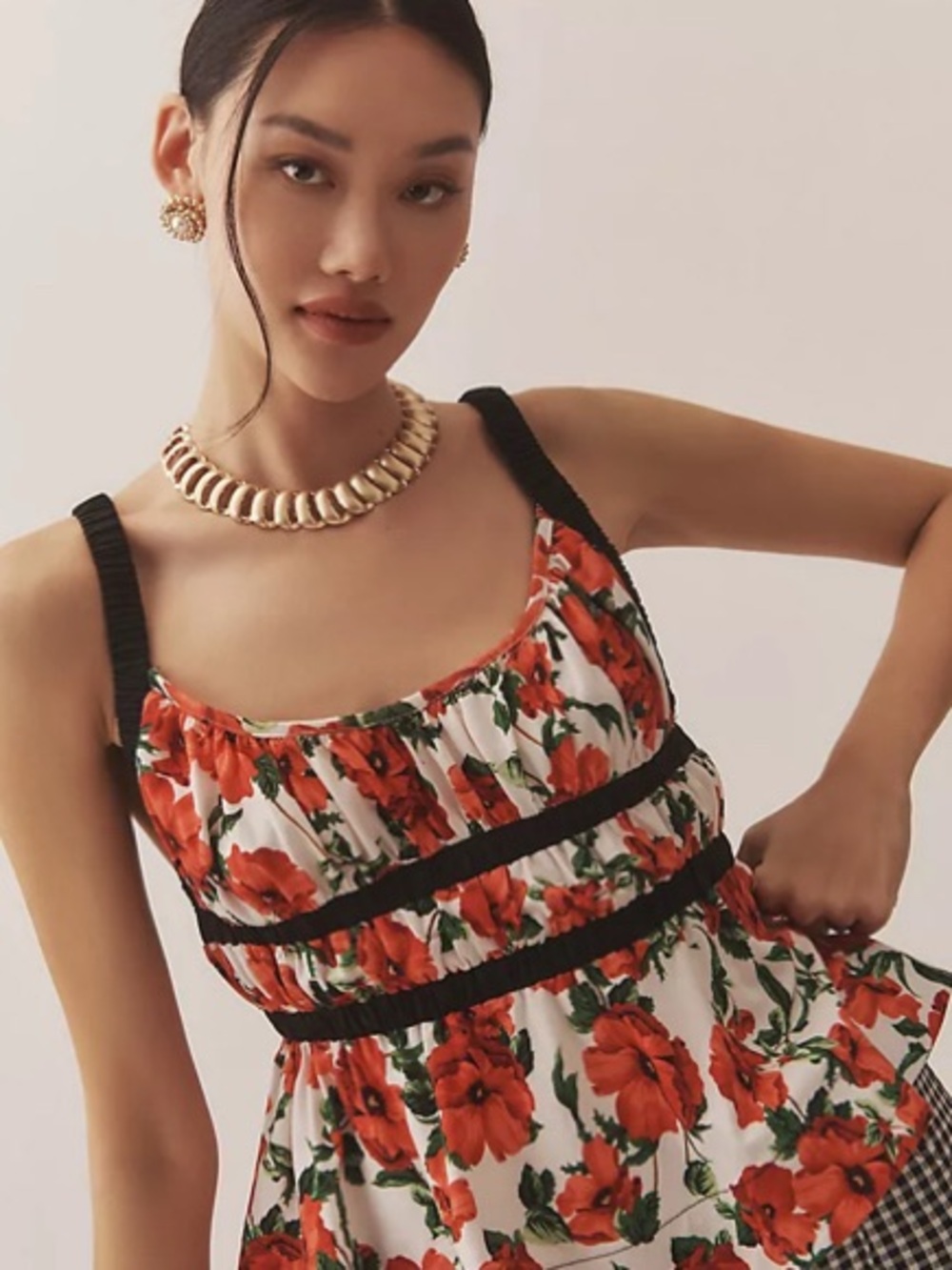 Maeve Anthropologie Ditali Open-Back Tank